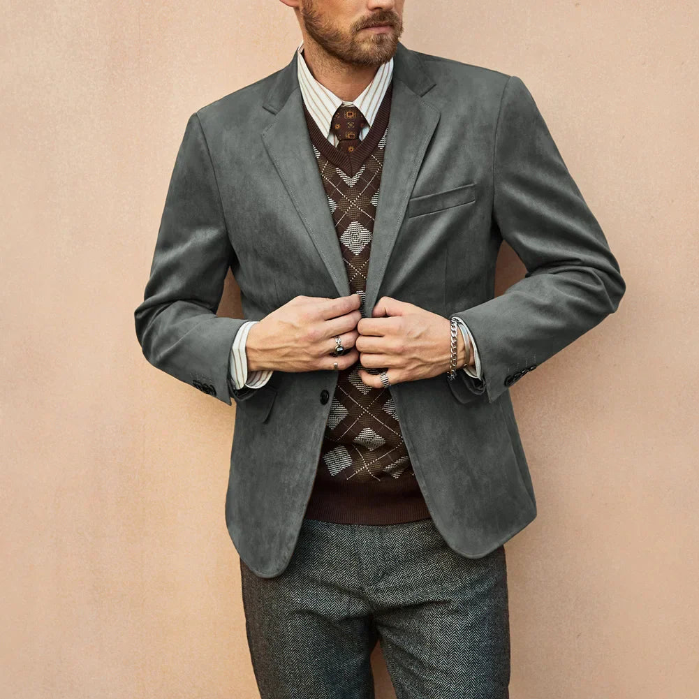 Blazer Masculino em Camurça Montvani MV029