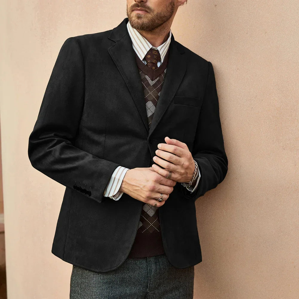 Blazer Masculino em Camurça Montvani MV029