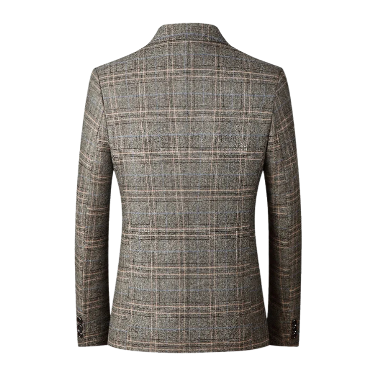 Blazer Masculino em Lã Quadriculado Montvani MV031