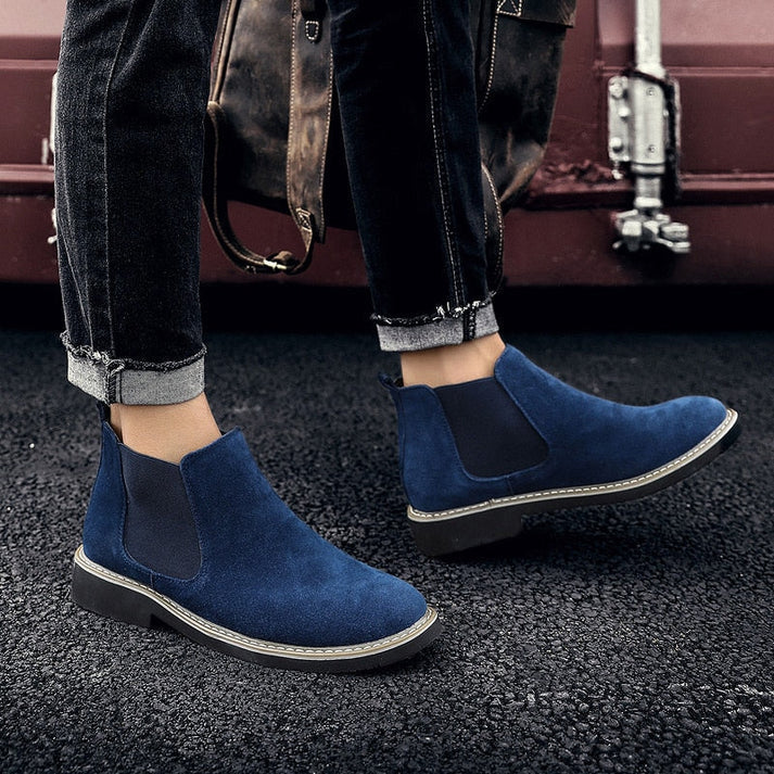 Bota Chelsea em Camurça Masculina Montvani MV291