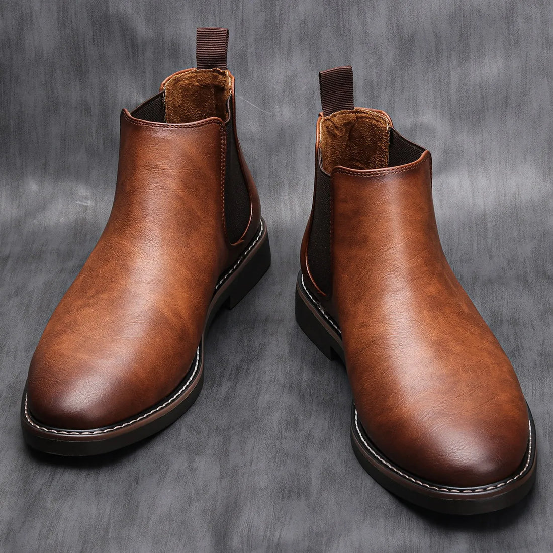 Bota Chelsea Masculina de Couro Montvani MV281