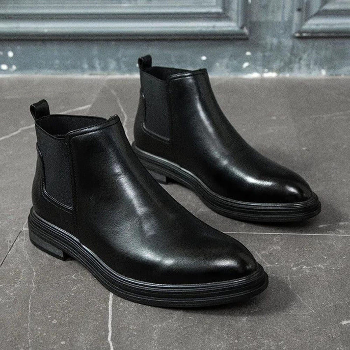 Bota Masculina Chelsea em Couro Montvani MV273