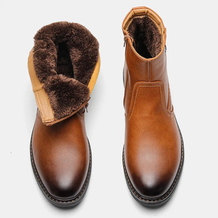 Bota Masculina de Couro com Interior Forrado Montvani MV293