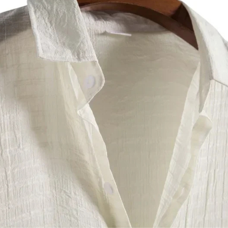 Camisa Manga Curta em Linho Montvani MV324