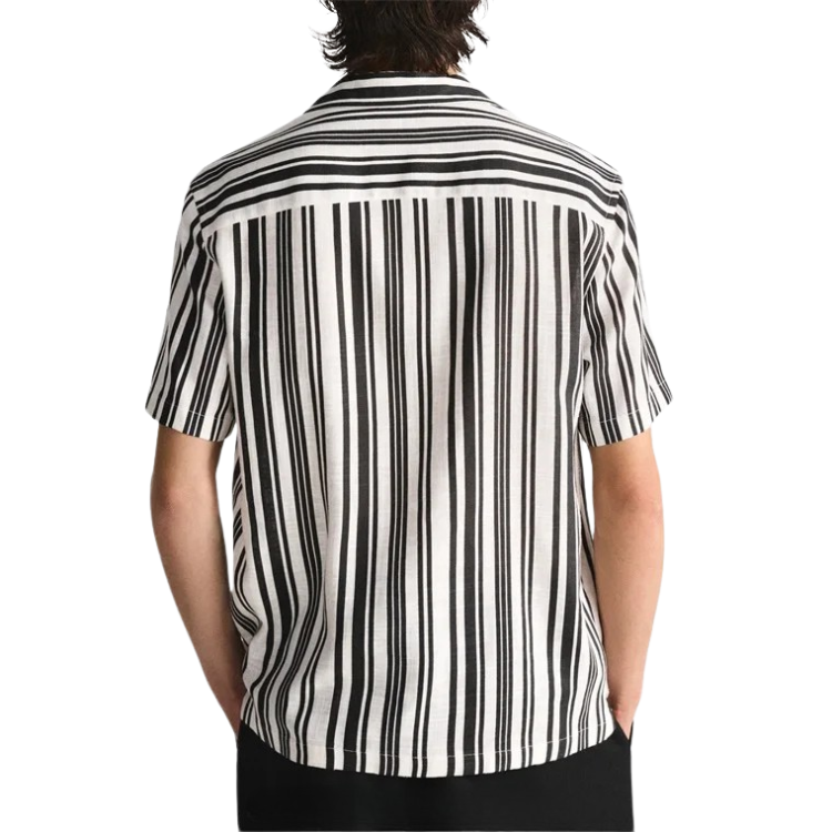 Camisa Masculina em Linho Listrada Montvani MV359