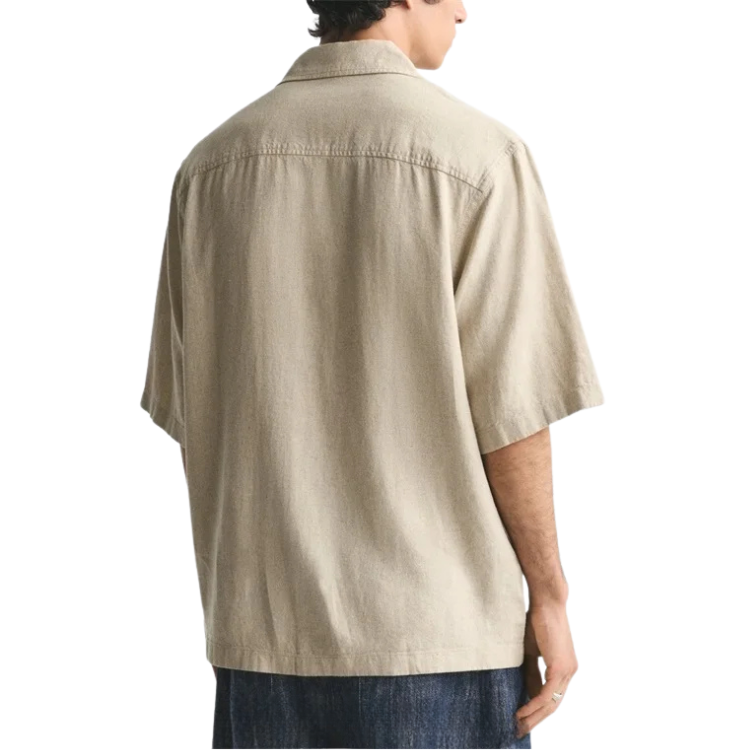 Camisa Masculina em Linho Relaxed Fit Montvani MV360