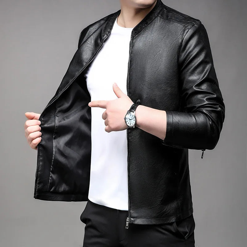 Jaqueta De Couro Masculina Ferrutini FRT165