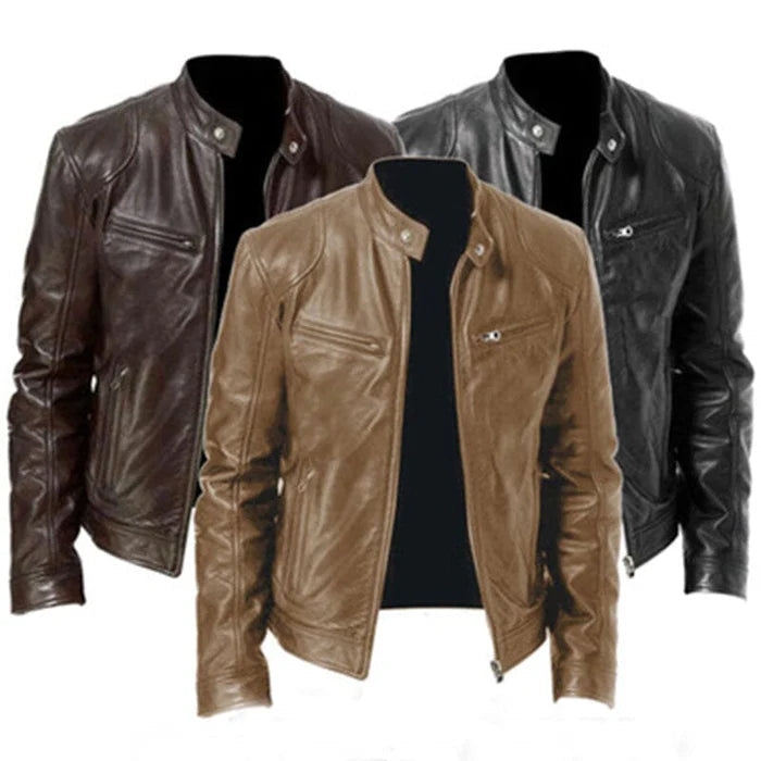 Jaqueta de Couro Masculina Ferrutini FRT187