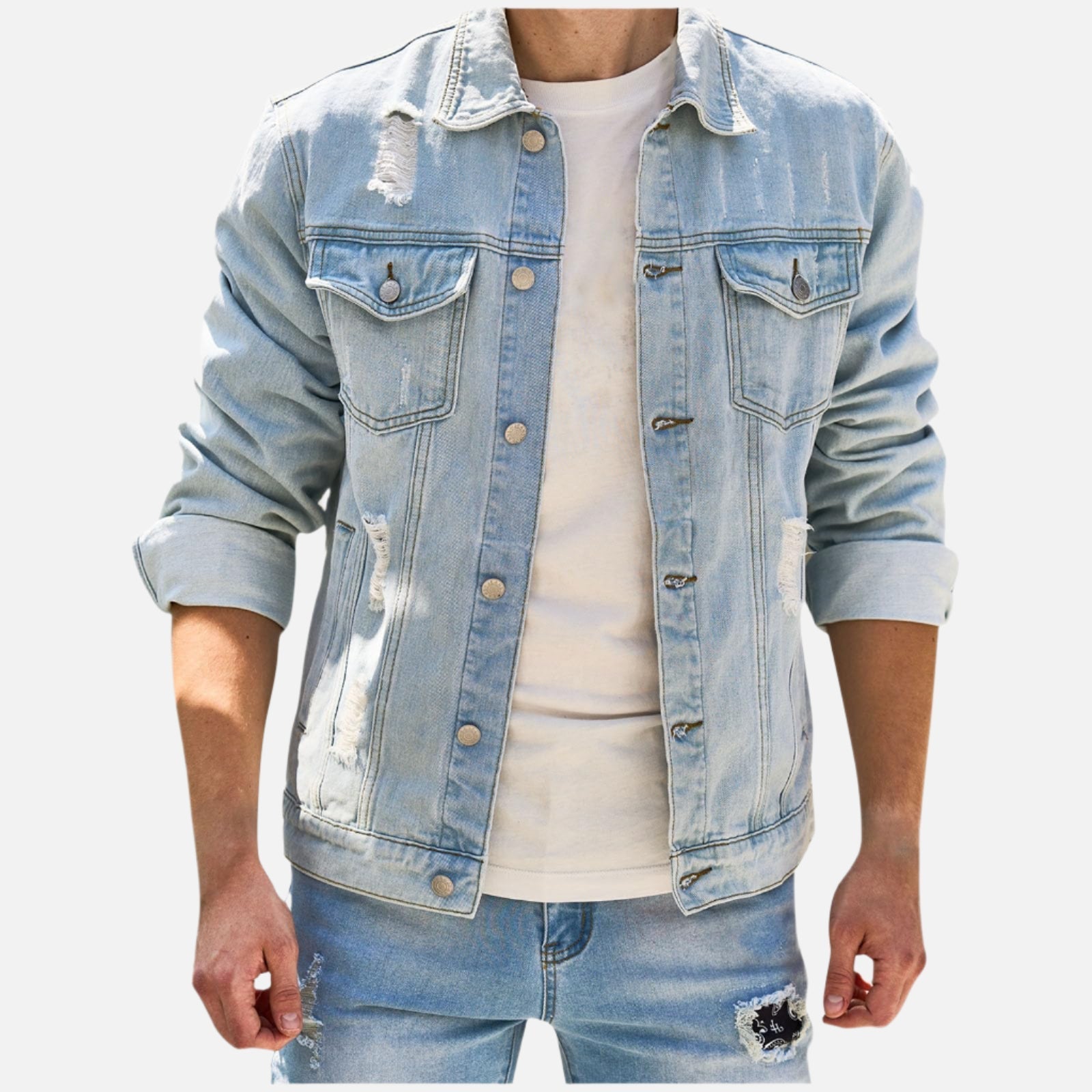 Jaqueta Jeans Masculina Ferrutini FRT148