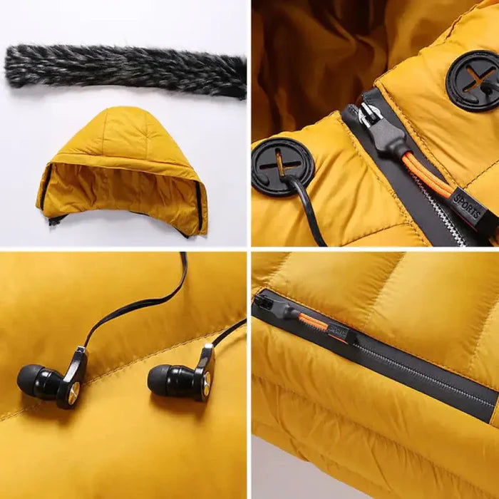 Jaqueta Puffer Masculina Capuz Forrado Ferrutini FRT206