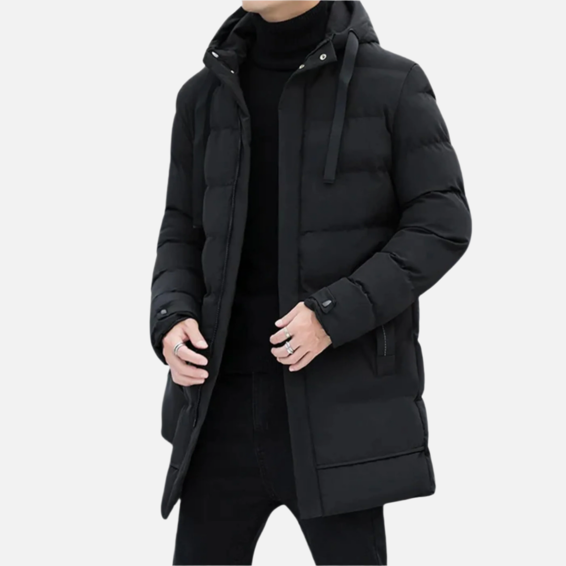 Jaqueta Puffer Masculina Alongada Ferrutini FRT179