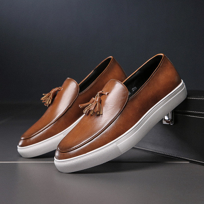 Sapato Mocassim em Couro Masculino Montvani MV333