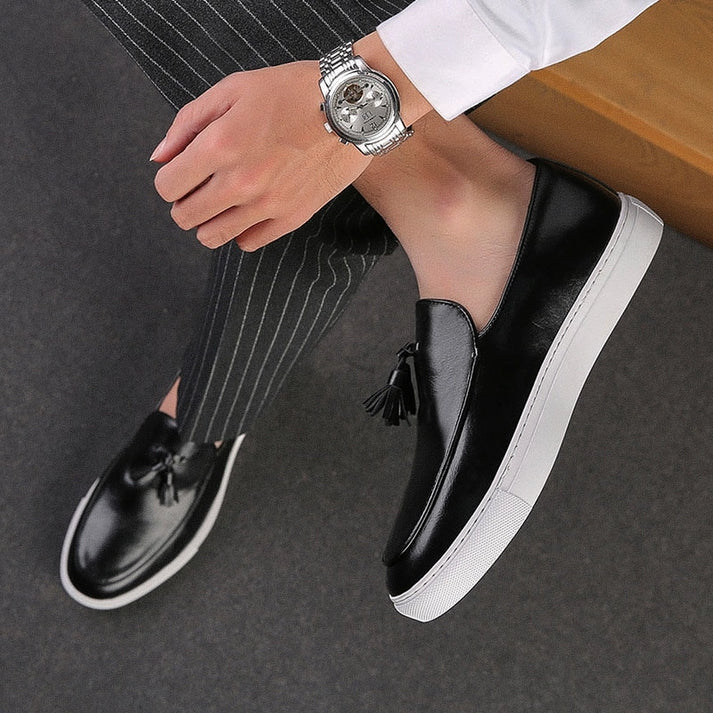 Sapato Mocassim em Couro Masculino Montvani MV333