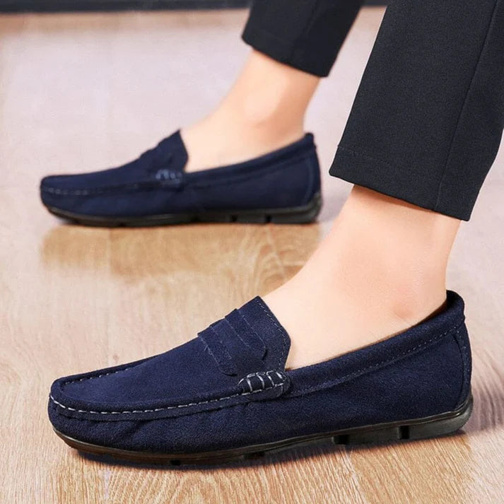 Sapato Mocassim Masculino de Camurça Montvani MV314