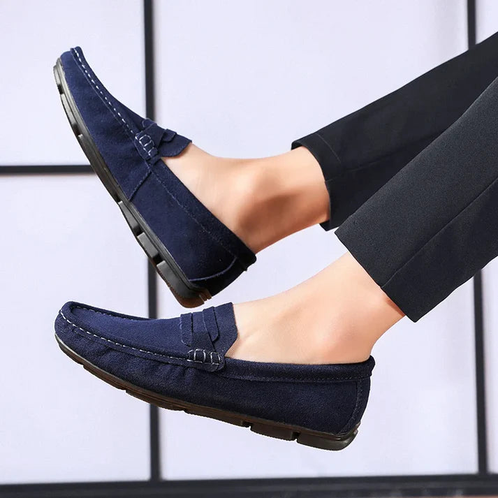 Sapato Mocassim Masculino de Camurça Montvani MV314