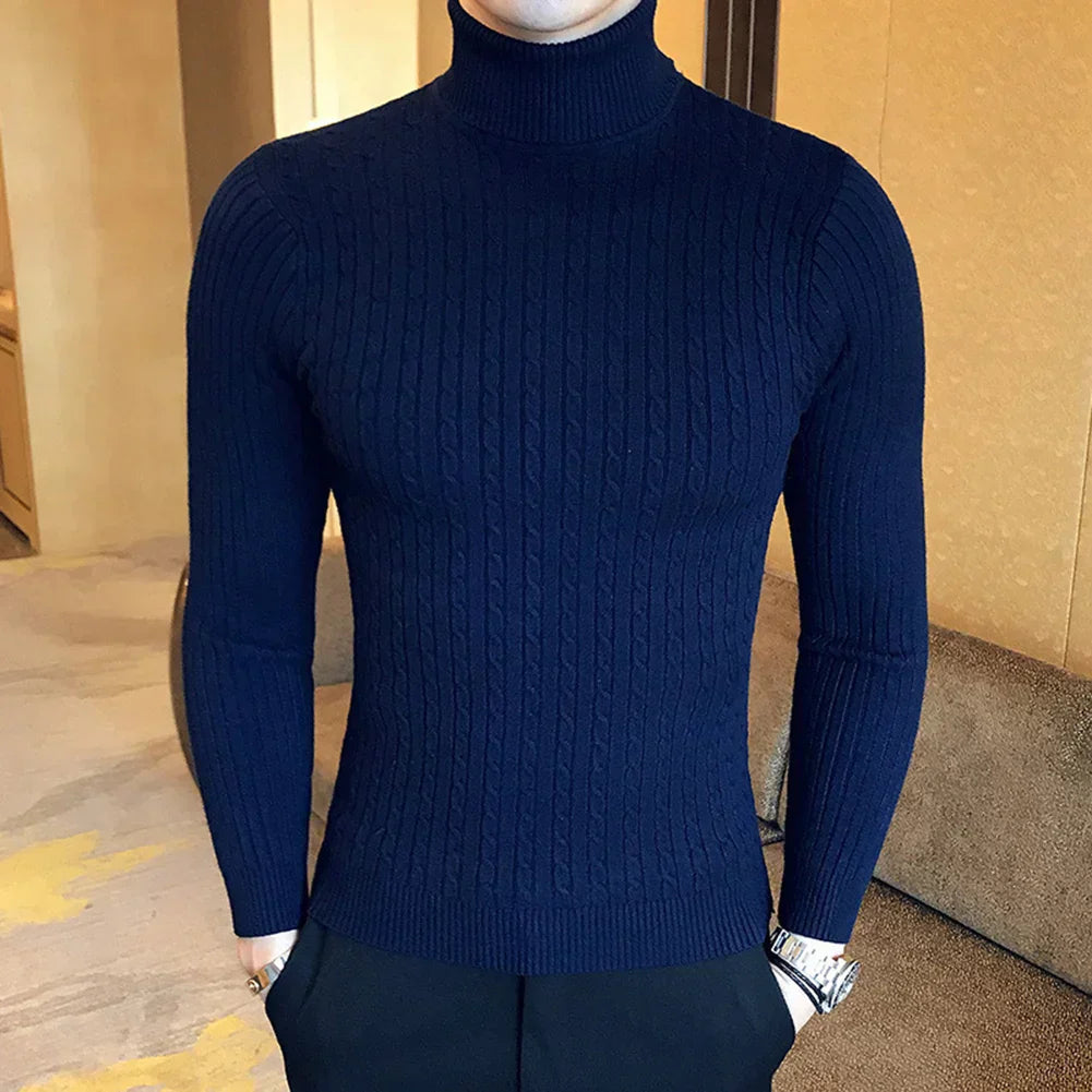 Suéter Masculino Pullover de Gola Alta Ferrutini FRT231
