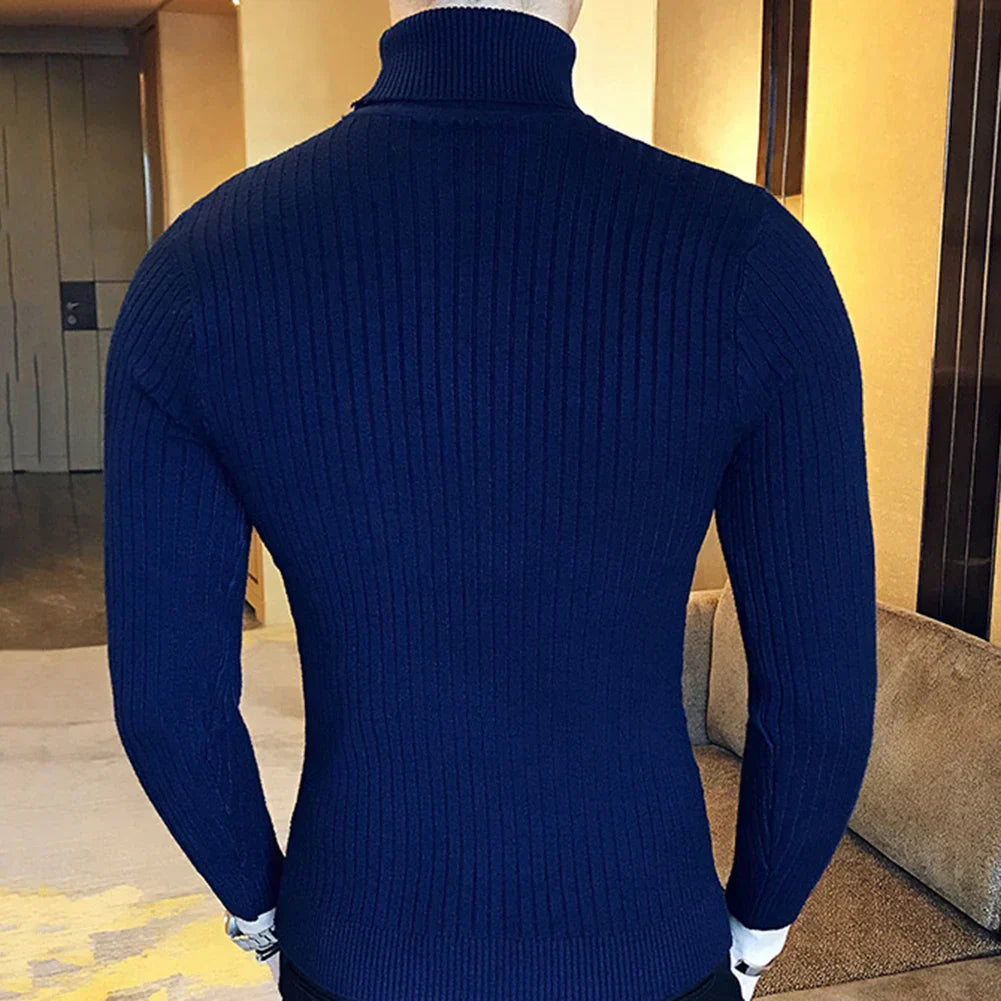 Suéter Masculino Pullover de Gola Alta Ferrutini FRT231