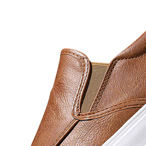 Tênis Masculino Slip On em Couro Montvani MV285