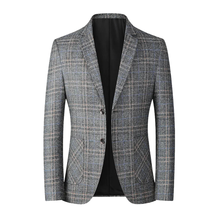 Blazer Masculino em Lã Quadriculado Montvani MV031