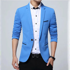 Blazer Masculino Slim Fit em Algodão Montvani MV186