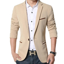 Blazer Masculino Slim Fit em Algodão Montvani MV186