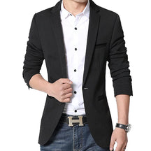 Blazer Masculino Slim Fit em Algodão Montvani MV186