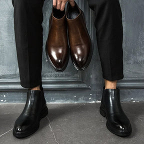 Bota Masculina Chelsea em Couro Montvani MV273
