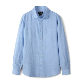 Camisa de Linho Lisa Masculina Montvani MV347