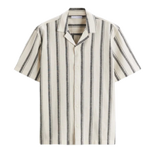 Camisa Masculina em Linho Listrada Montvani MV359