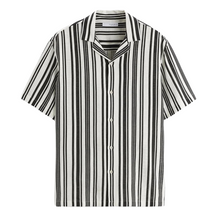 Camisa Masculina em Linho Listrada Montvani MV359