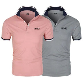 Kit 2 Camisas Polo Alfa Boss - [Compre 1 Leve 2]