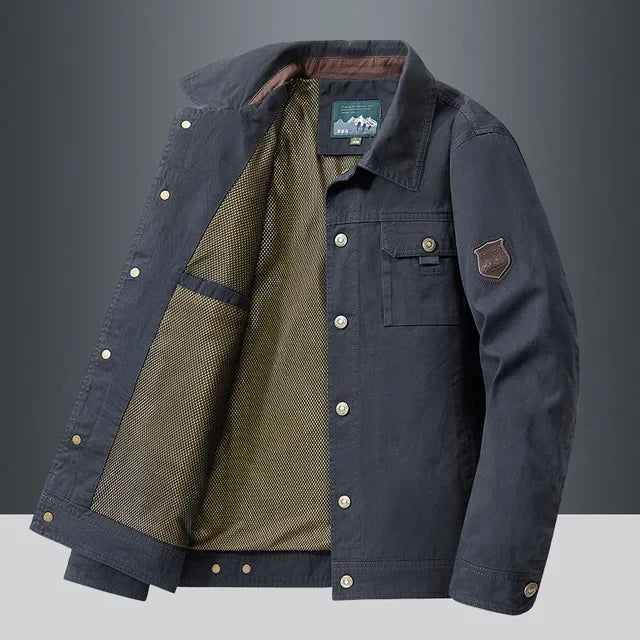 Jaqueta Casual Masculina em Algodão Ferrutini FRT171