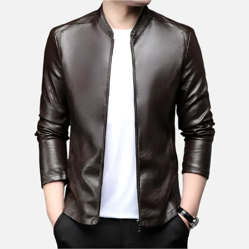 Jaqueta De Couro Masculina Ferrutini FRT165