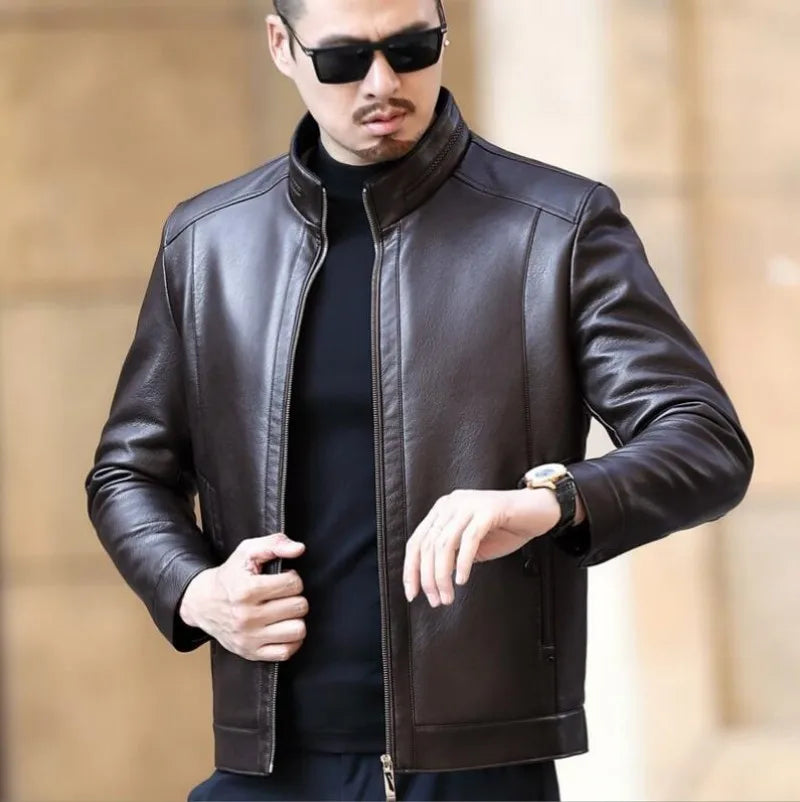 Jaqueta De Couro Masculina Ferrutini FRT208