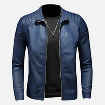 Jaqueta de Couro Motociclista Masculina Ferrutini FRT161