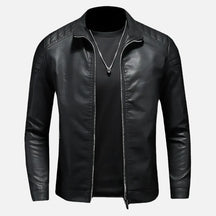 Jaqueta de Couro Motociclista Masculina Ferrutini FRT161