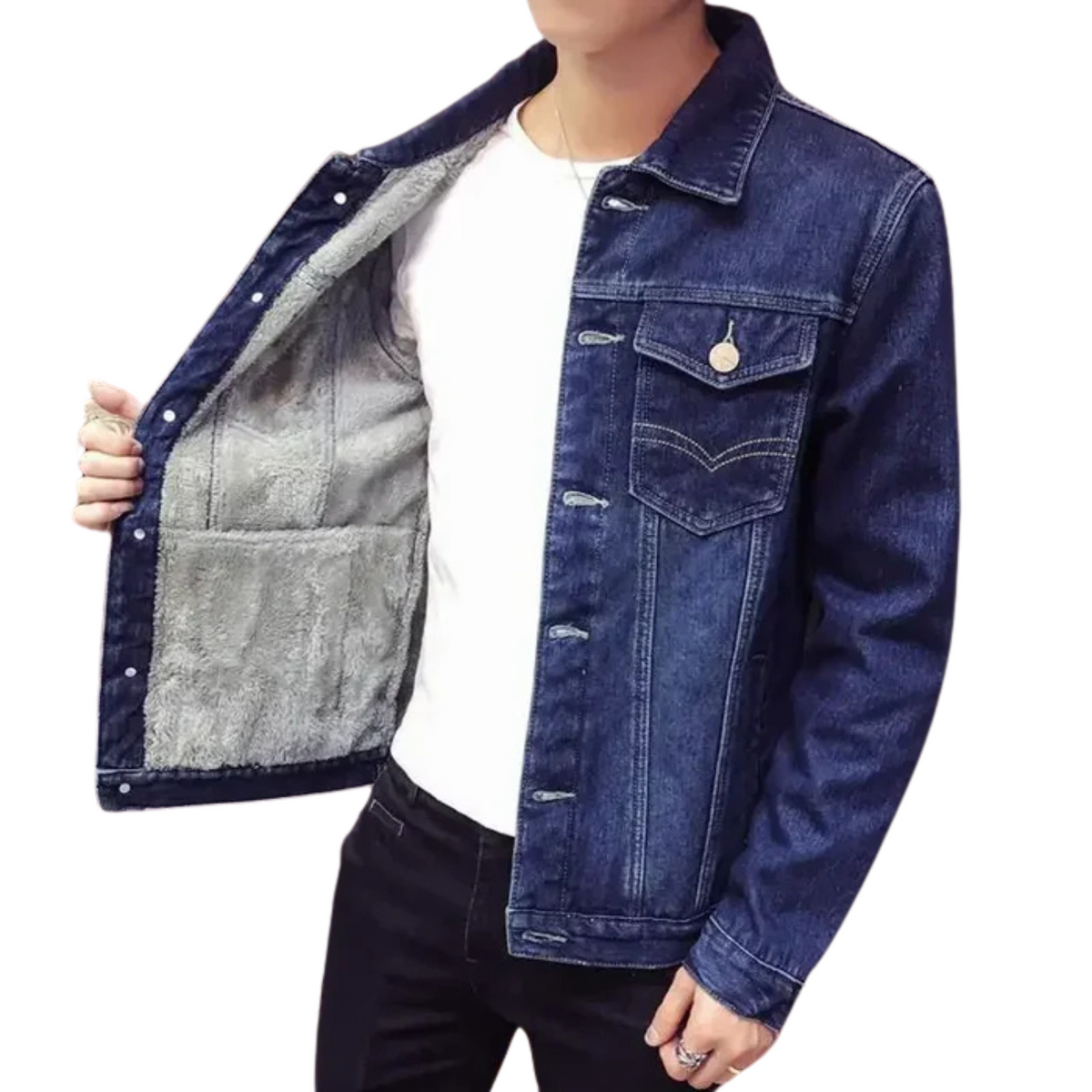Jaqueta Jeans Masculina Ferrutini FRT114