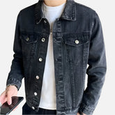Jaqueta Jeans Masculina com Botões Ferrutini FRT151