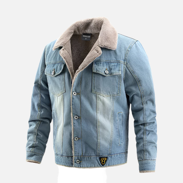 Jaqueta Jeans Masculina com Interior Forrada Ferrutini FRT127
