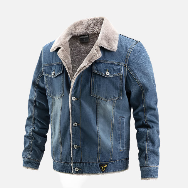 Jaqueta Jeans Masculina com Interior Forrada Ferrutini FRT127