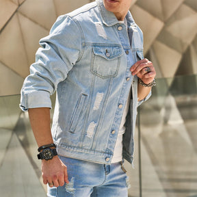 Jaqueta Jeans Masculina Ferrutini FRT148