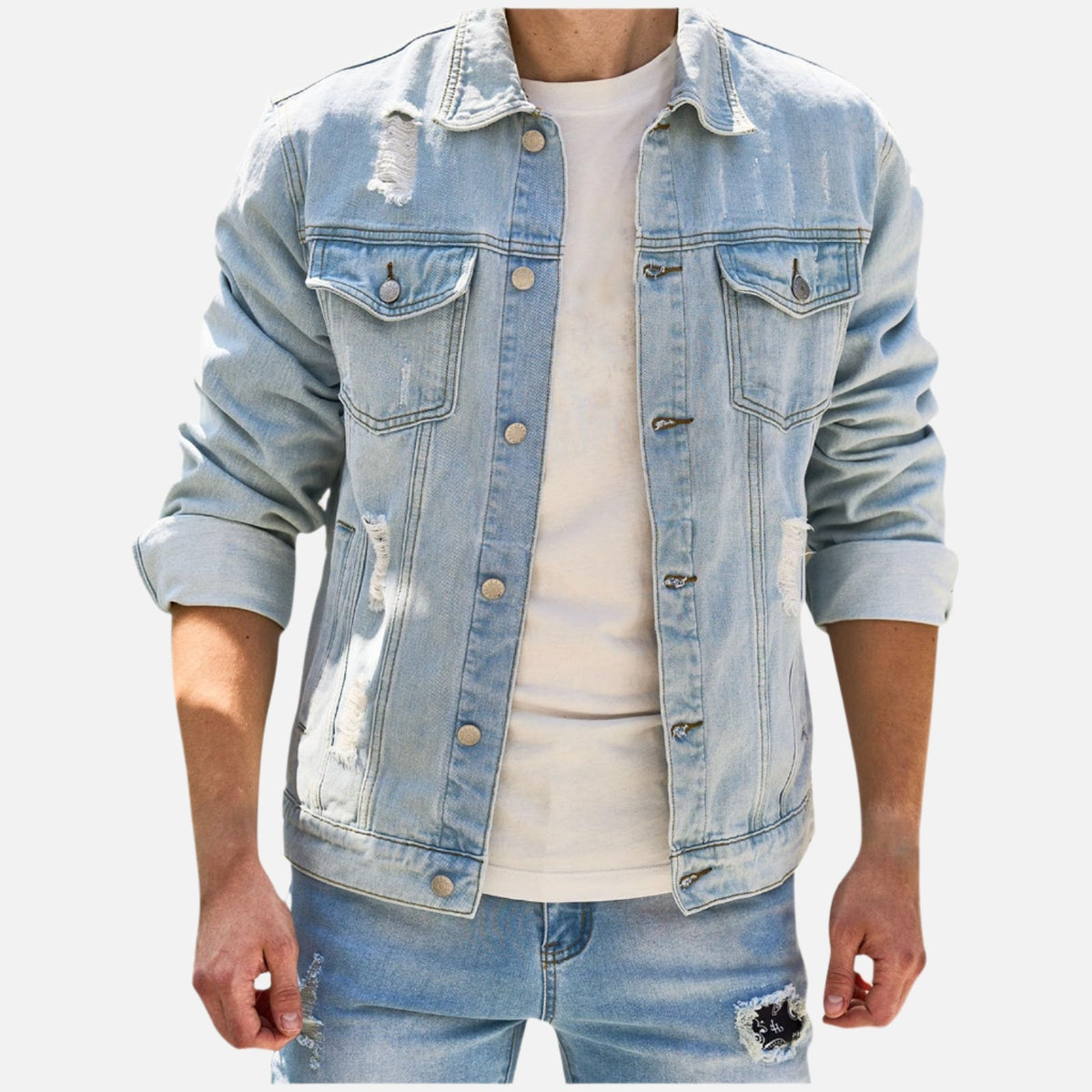 Jaqueta Jeans Masculina Ferrutini FRT148