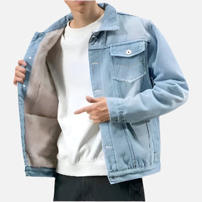 Jaqueta Masculina Jeans Acolchoado Ferrutini FRT186