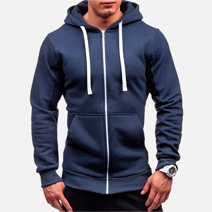 Jaqueta Moletom Masculina com Capuz e Zíper Ferrutini FRT184