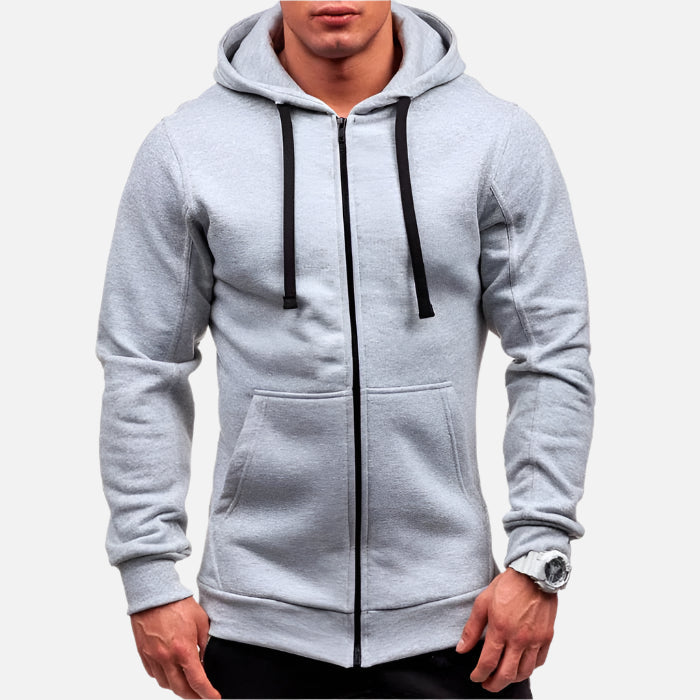 Jaqueta Moletom Masculina com Capuz e Zíper Ferrutini FRT184