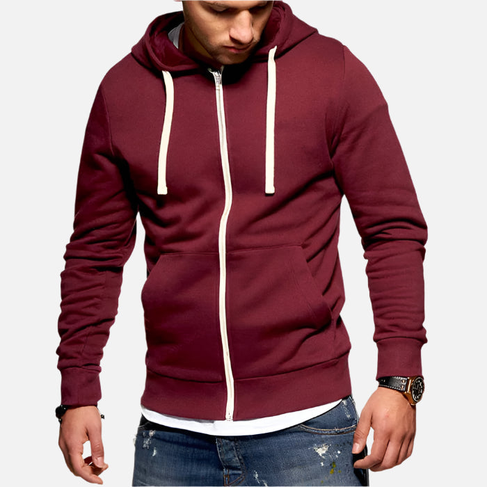 Jaqueta Moletom Masculina com Capuz e Zíper Ferrutini FRT184