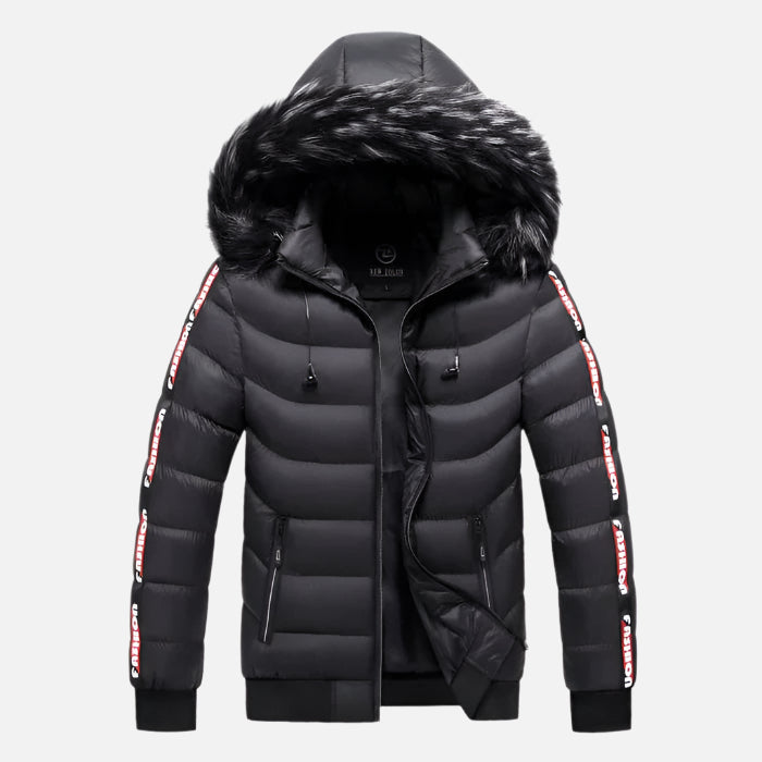 Jaqueta Puffer Masculina Capuz Forrado Ferrutini FRT206
