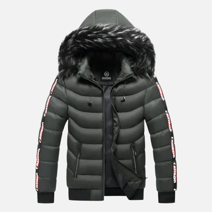 Jaqueta Puffer Masculina Capuz Forrado Ferrutini FRT206