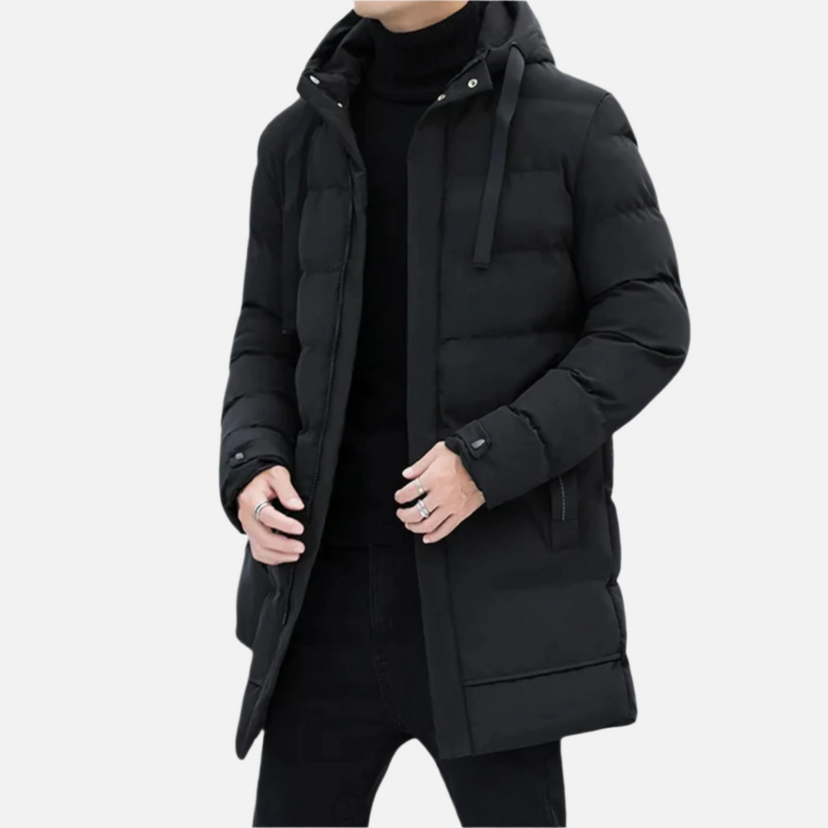 Jaqueta Puffer Masculina Alongada Ferrutini FRT179