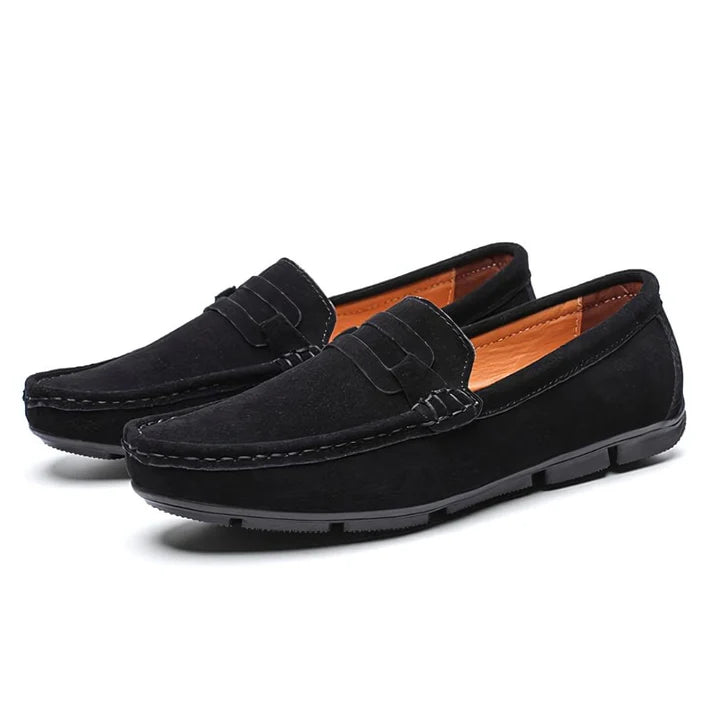 Sapato Mocassim Masculino de Camurça Montvani MV314